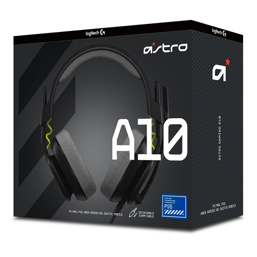 ASTRO HEADSET A10 GEN 2 GAMING P/PS 3.5MM BLACK