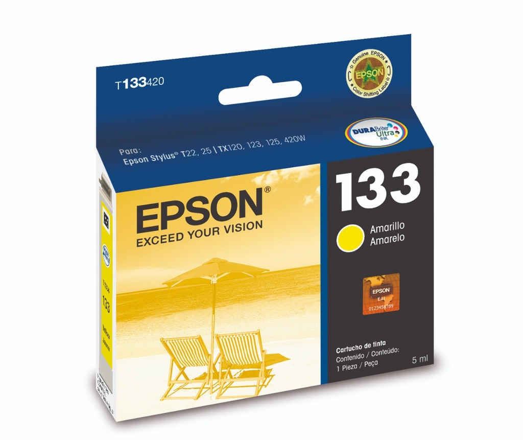 Cartucho original Epson T133420 - Amarillo (D)