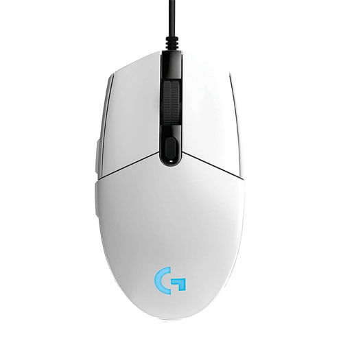 LOGITECH MOUSE G203 GAMING BLANCO LIGHTSYNC USB