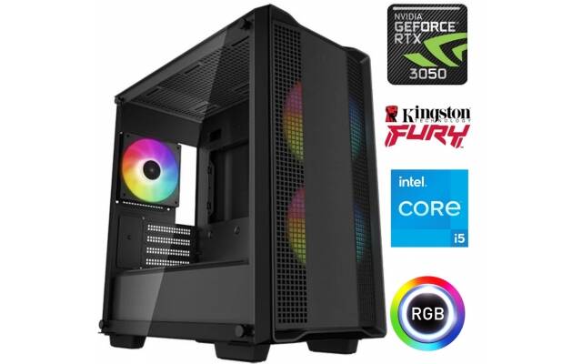 Equipo Gamer Core i5 13400F, 16GB, 1TB NVMe, RTX 3050 6GB