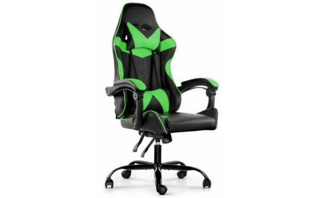 Silla gamer Lumax ROM negro/verde