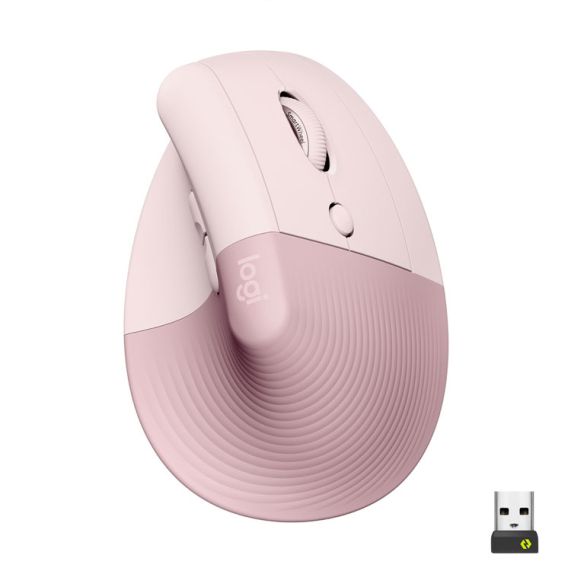 LOGITECH MOUSE LIFT VERTICAL ROSE INAL+BT