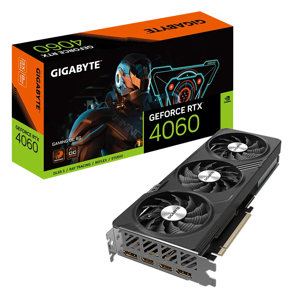 TARJETA DE VIDEO GIGABYTE GEFORCE RTX 4060 GAMING OC