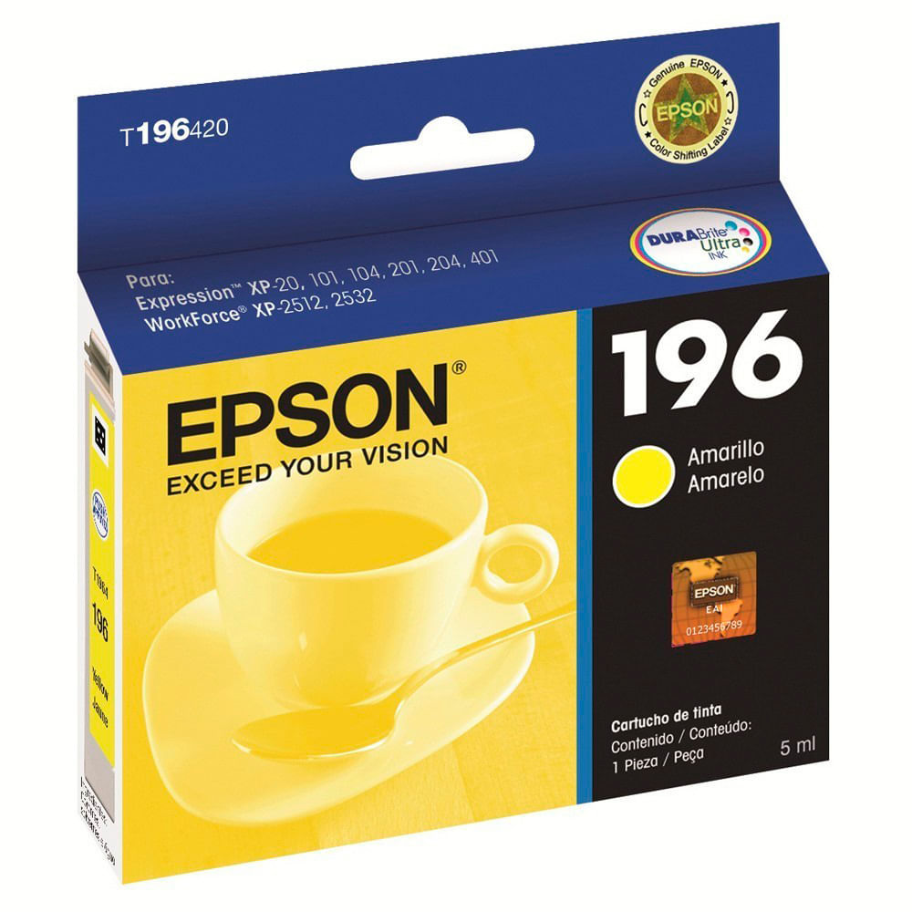 Cartucho original Epson T196420 - Amarillo 5ML