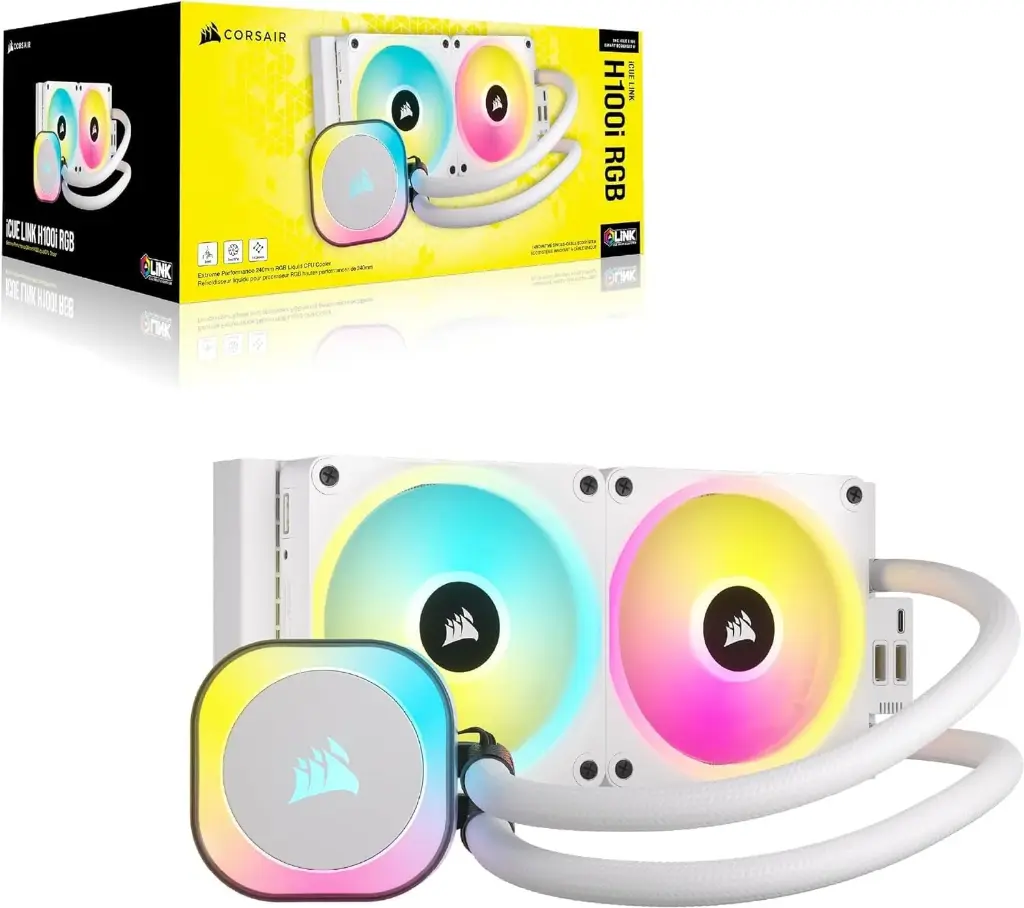 CORSAIR iCUE LINK H100i RGB White 240MM