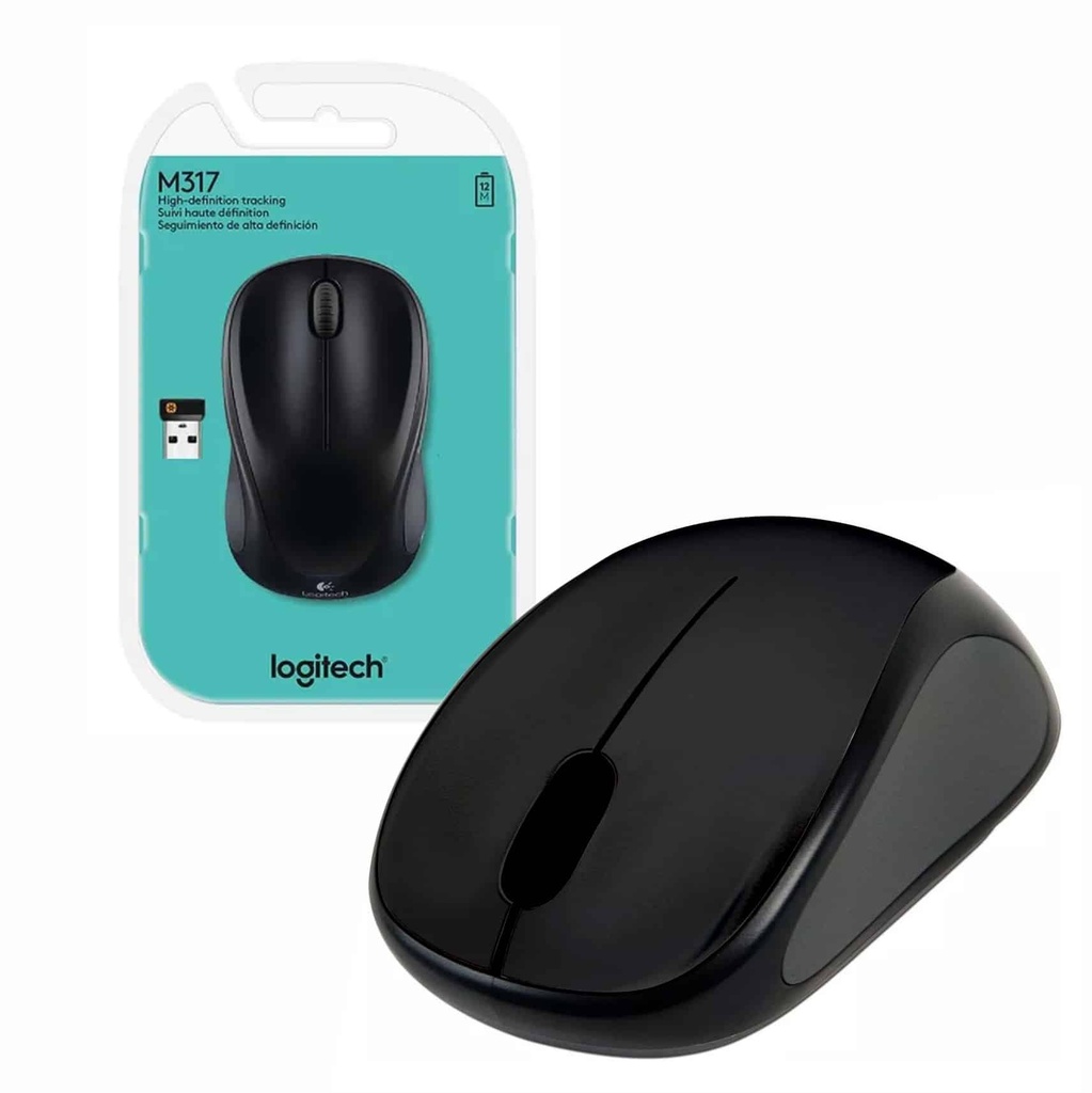 LOGITECH MOUSE M317 BLACK INALAMBRICO