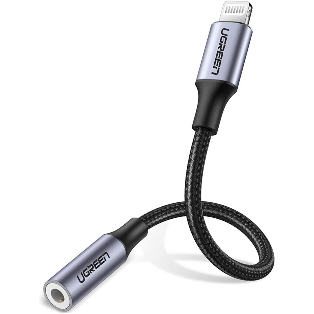 Ugreen Adaptador Lightning A 3.5 Aluminio Black