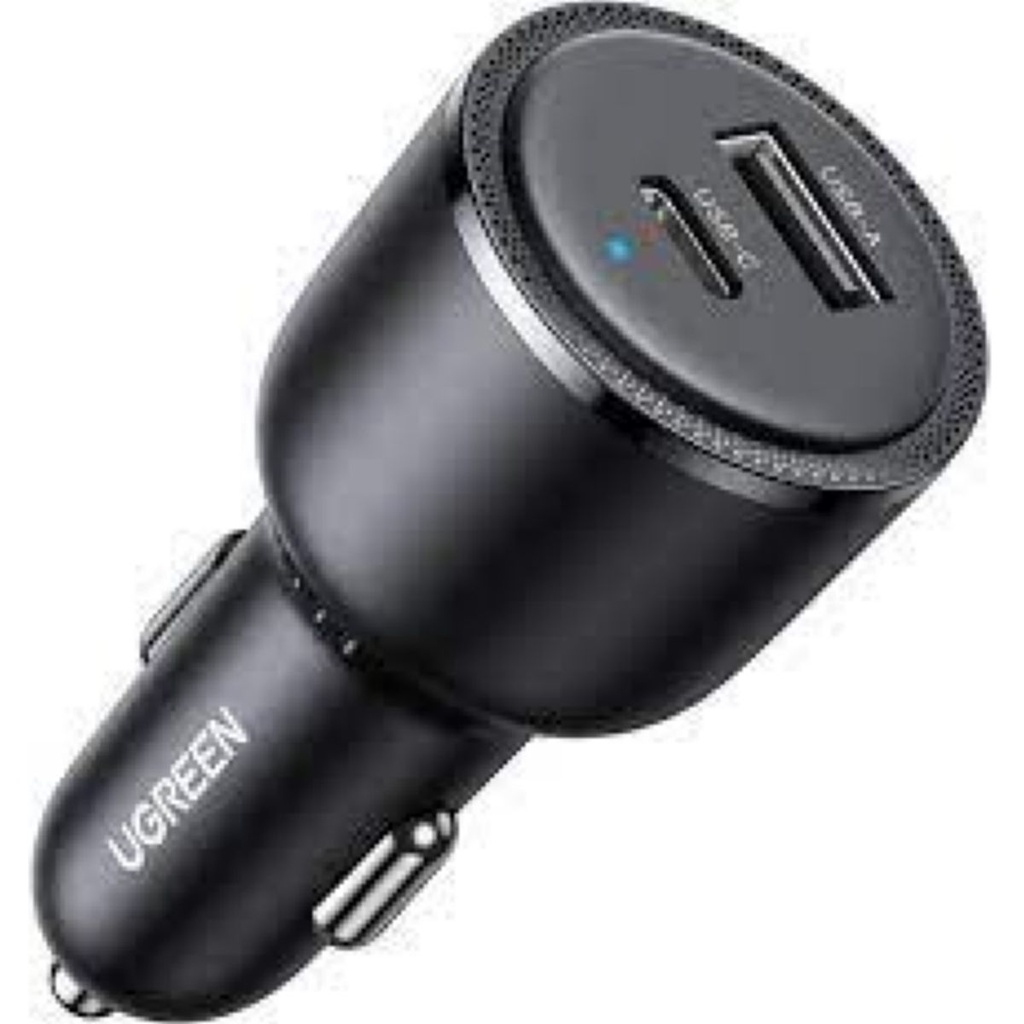 Ugreen Cargador De Auto Usb-c/usb 63w Negro