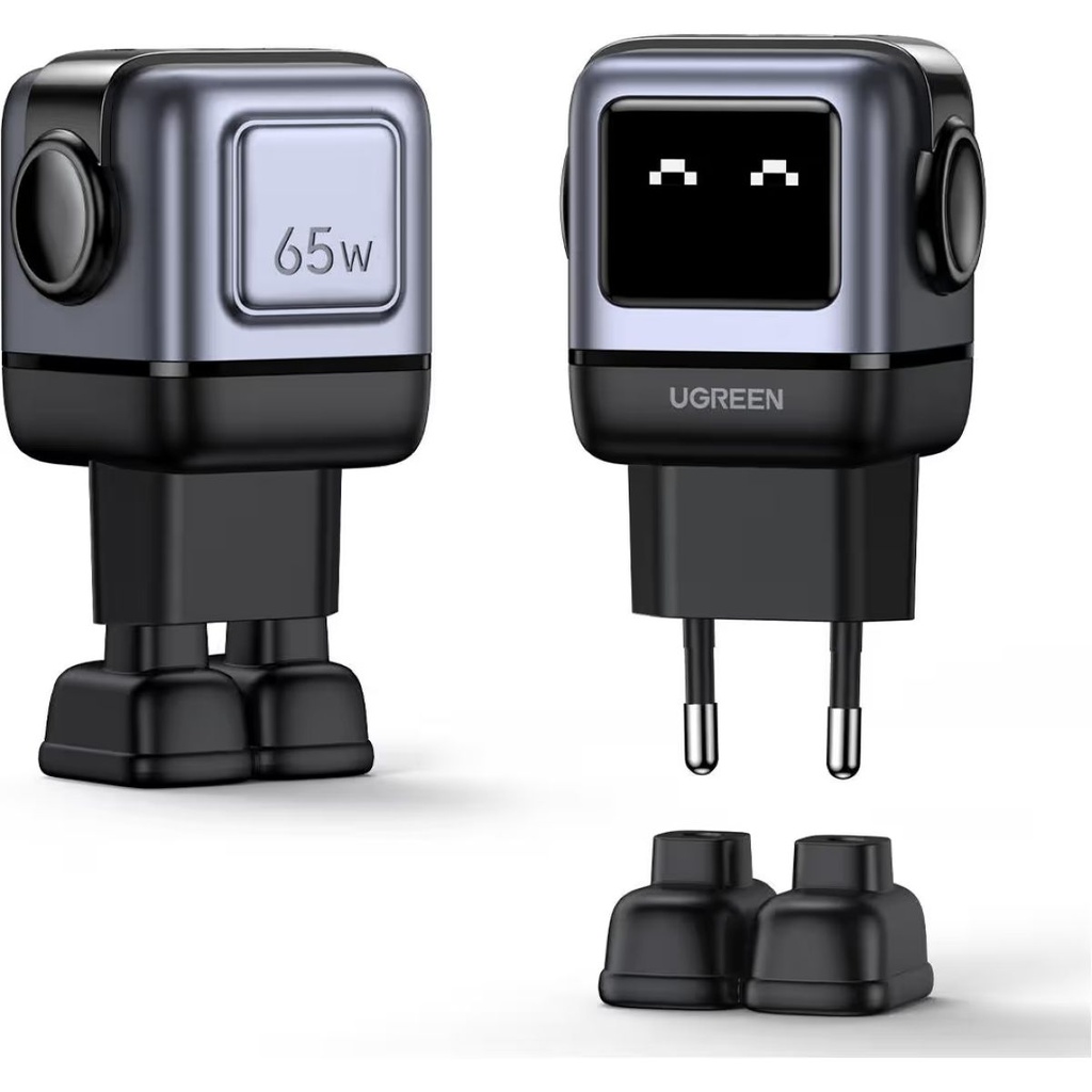 Ugreen Cargador Mini Robot 2usb/usb-c 65w