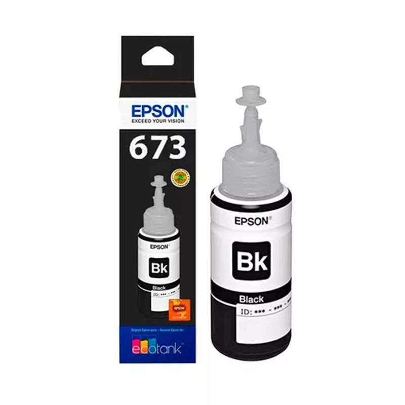 Botella de tinta original Epson T673120 - Negro 70ML