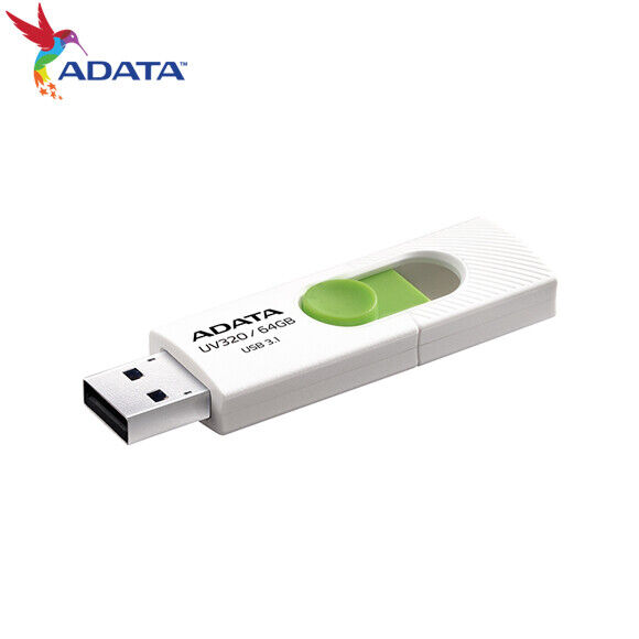 ADATA PEN DRIVE AUV320-64G-RWHGN 64GB BLANCO/VERDE