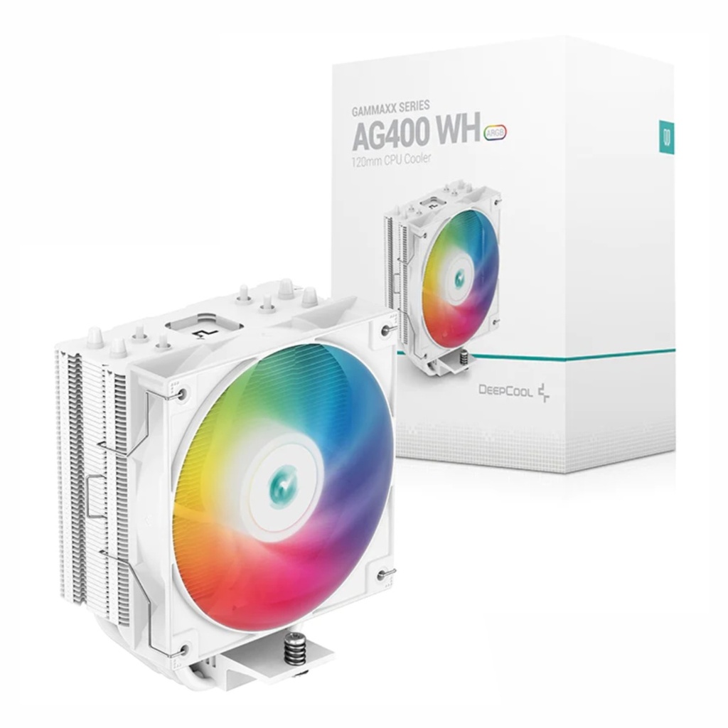 Cooler Deepcool AG400 Blanco ARGB