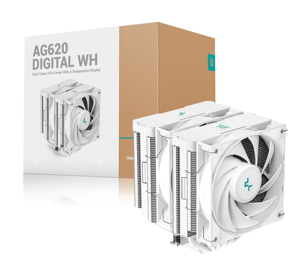 Cooler Deepcool AG620 Digital Blanco ARGB