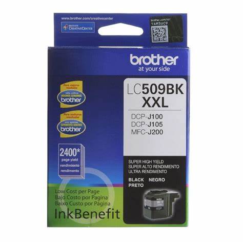 Cartucho original Brother LC509 - Negro DCP-J105 MFC-J200