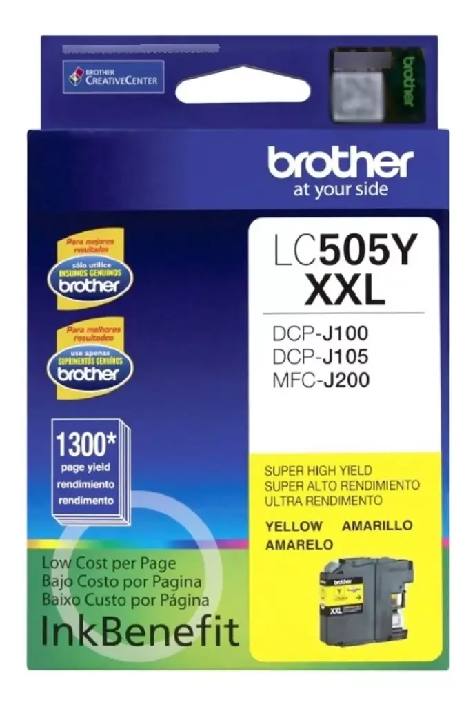 Cartucho original Brother LC505 - Amarillo DCP-J105 MFC-J200