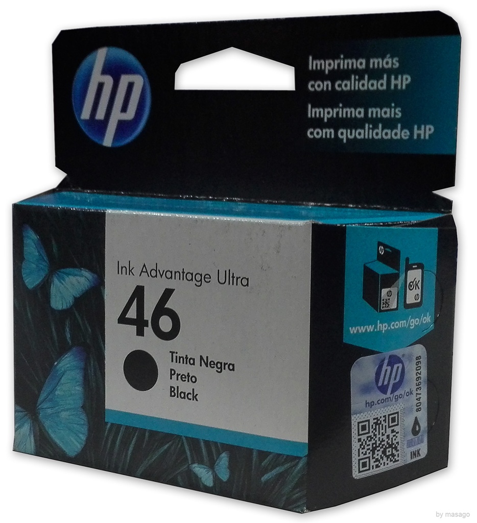 Cartucho original HP CZ637AL (46) - Negro 1.500cps