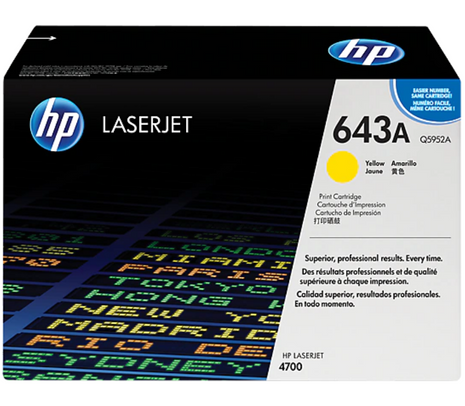 Toner original HP Q5952A (643A) - Amarillo 10.000cps (CP)