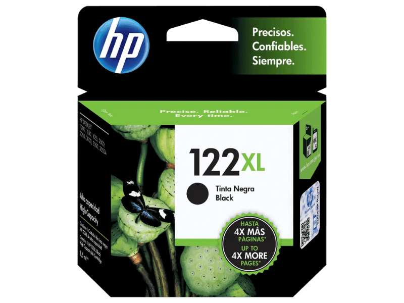 Cartucho original HP CH563HL (122XL) - Negro480cps