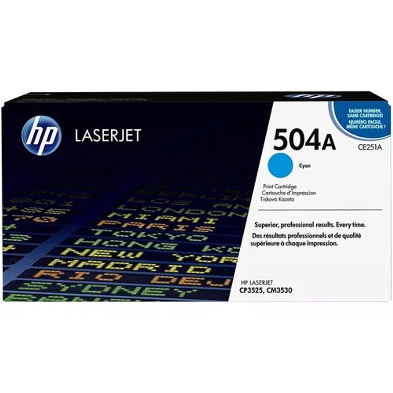 Toner original HP CE251A (504A) - Cyan 7.000cps (CP)