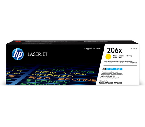 Toner original HP W2112X (206X) - Amarillo 2.450cps