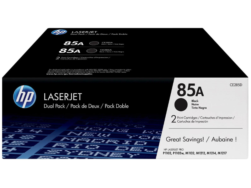 Toner original HP CE285AD (85A) DUAL PACK 1.600cps cada uno