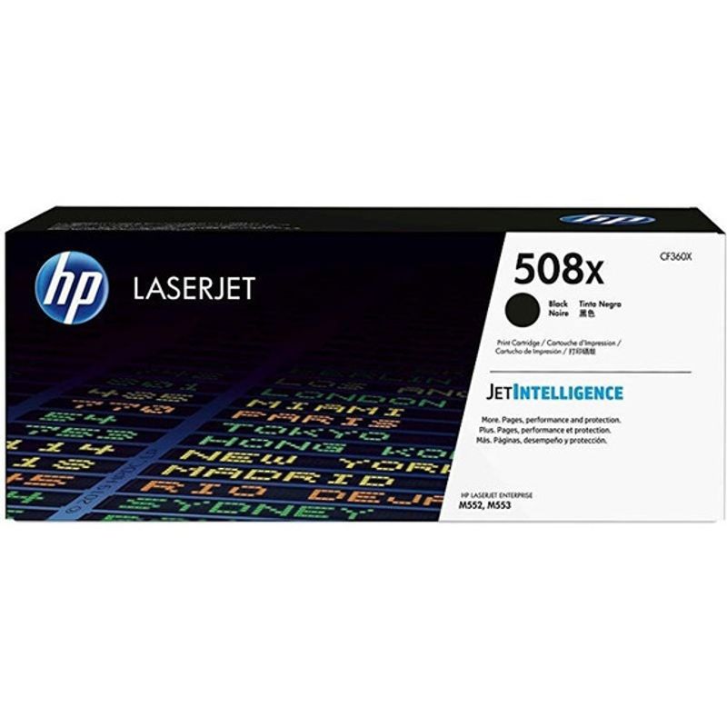 Toner original HP CF360X (508X) - Negro 12.500cps