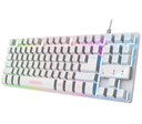 TRUST TECLADO GXT833 THADO GAMING TKL RGB WHITE