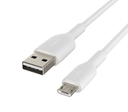 BELKIN CAB005BT1MWH CABLE MICRO USB A USB-A WHITE 60W 1M