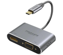 PROMATE MEDIAHUB-C2 HUB ADAPTADOR USB-C A HDMI 4K Y VGA