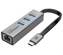 PROMATE GIGAHUB-C HUB USB-C A 3USB3.0/LAN