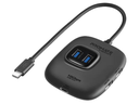 PROMATE SNAPHUB-4 HUB 5EN1 USB-C A USB-A/USB-C 100W BLACK (O