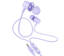 HOCO M107 EARPHONES DISCOVERER C/MIC 3.5MM PURPLE