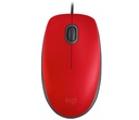 LOGITECH MOUSE M110 ROJO SILENCIOSO USB