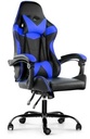 Silla gamer Lumax ROM negro/azul