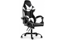 Silla gamer Lumax ROM negro/blanco