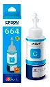 Botella de tinta original Epson T664220 - Cyan 6.500cps